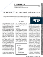 The Welding of Structural Steels Without Preheat