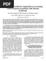 Managing Anaesthesia Complexities in Ascending Aorta Surgeries in patients with Marfan  Syndrome