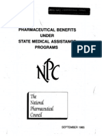 Pharmaceutical Benefits Under State Medical Assistance Programs, 1985