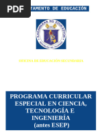 Programa Curricular Especial en Ciencia, Tecnología e Ingeniería (STE)