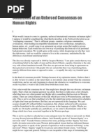 Charles Taylor - Conditions of An Unforced Consensus On Human Rights