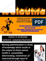 Modern Techniques. in Nursing Administration