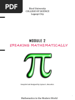 MMW_Module_2_Speaking Mathematically