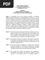 REGULAMENTO INTERNO DA ASSOCIAÇÃO MUNICIPAL DE VÔLEI DE LA PAZ