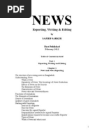 News Reporting Writing and Editing-Chapter Plan