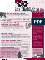 Hopkins Highlights - March 2012