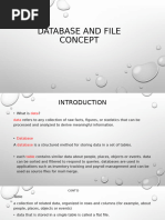 Database and File Concept Notes