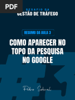 Resumo Aula 3 Como Aparecer No Topo Da Pesquisa No Google