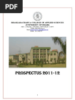 Bhaskaracharya College Prospectus 2011-12