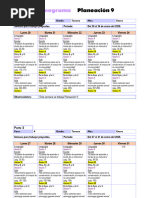 Cronograma 3°