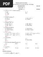 Xii Maths Cycle Test -4