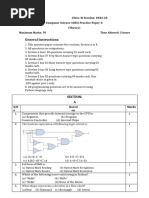 Class XI Practise Papers3