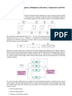 Lecture 12: More On Registers, Multiplexers, Decoders, Comparators and Wot-Nots