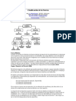 Clasificación de La Fuerza