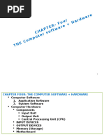 CHAPTER 4 -  COMPUTER SOFTWARE + HARDWARE (1)