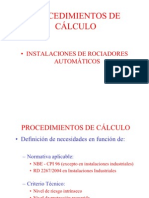 Procedimiento Calculo Rociadores