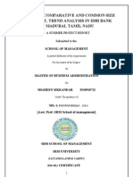 A Study On Comparative and Common Size Statement, Trend Analysis