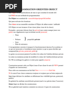 PROGRAMMATION ORIENTER OBJECT