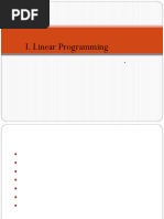 Chapter 4- Linear Programing