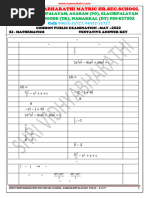 Namma Kalvi 11th Maths Public Exam 2022 Answer Key EM 220799