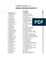 Clasament General 2011