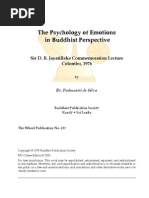 The Psychology of Emotions in Buddhist Perspective - Padmasiri de Silva