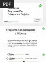 Conceptos Programación Orientada a Objetos