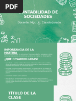 Presentación CONTABILIDAD SOCIEDADES _Clase 1