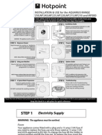 Instructions For Installation & Use For The Aquarius Range WF445, WF440, WF430, WF250, WF240, WF225, WF220, WF215, WF210 and WF000