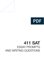 411 SAT Essay Prompts and Writing Questions