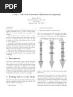 JAVA - The Next Generation of Statistical Computing?