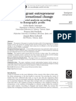 The Immigrant Entrepreneur in The International Change: A Managerial Analysis According To Demographic Profile