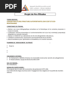 Fiche PFE SCL Structure autoportante