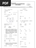 Olimpiadas de Matemáticas - 6to Grado