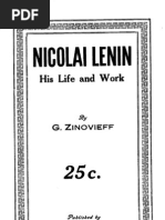 Zinoviev Nikolai Lenin His Life and Work 1918