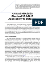 Ansi/Ashrae/Ies Standard 90.1-2010 Applicability To Datacom: Executive Summary