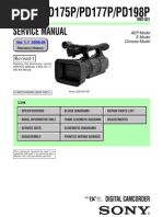 Sony Dsr-pd175 - pd177 - pd198 Service Manual