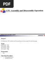 CPU Assembly and Disassembly Operation