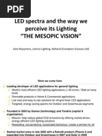 Principles of LED - The Mesopic Vision - John Rooymans, Cro