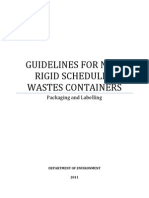 Guidelines For Non Rigid Scheduled Wastes Containers