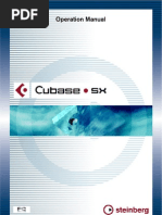 Operation Manual Cubase SX