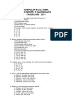 Kumpulan Soal Kimia 2009 - 2011