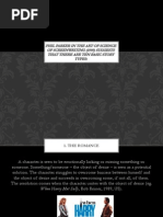 Phil Parker in The Art of Science of Screenwriting (1999) Suggests That There Are Ten Basic Story Types