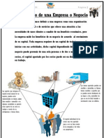 Nacimiento de Una Empresa o Negocio