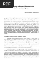 La Expansión de Los Apellidos Españoles: Un Bosque de Orígenes