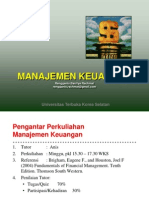 Manajemen Keuangan - Chapter I