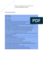 Comenzi Rapide de La Tastatură Generale in Windows XP