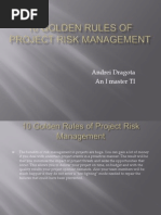 10 Golden Rules of Project Risk Management