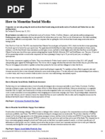 How To Monetize Social Media