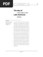 The Idea of Citizenship in The Latin American Debate